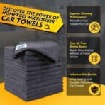 HOMEXCEL Microfiber Cleaning Cloth 12 Pack, 12.5 x 12.5 inch Microfiber Towels for Cars, Ultra Absorbent Washing Cloth, Lint Free Streak Free Cleaning Rags for Car, Kitchen, and Window (Grey) - Image 2
