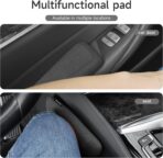 Italian Alcantara Style Fur Car Elbow Rest Pad - Universal Armrest & Knee Cushion - Thigh Support Comfort Pillow - Image 2