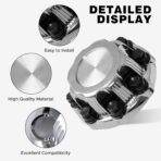 (Set of 4) Chrome Wheel Center Caps 8 Lugs Compatible with Select 16 Inch Van & Truck - Replacement 15039489, 15039488, 9597169, 9597170 - Image 5