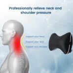Inflatable Car Neck Pillow, Soft Headrest Inflatable Car Pillow for Driving Seat with Adjustable Strap, Comfortable Ergonomic Design Neck Support and Breathable Washable Cover - Image 2