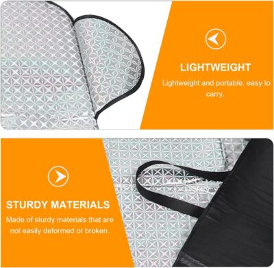 BETOOKY Magnetic Thickened Windshield Sunshade for Cars and Suvs, 160x120cm Front Window Sun Shield, Heat and UV Protection Automotive Interior Sunshade for Daytime Use - Image 3