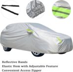 16-Layer Waterproof All-Weather SUV Car Cover Heavy Duty Full Exterior Protection Universally Fit fit Ford Explorer Toyota Highlander Kia Telluride Palisade Pilot Dodge Durango GMC Acadia etc - Image 8
