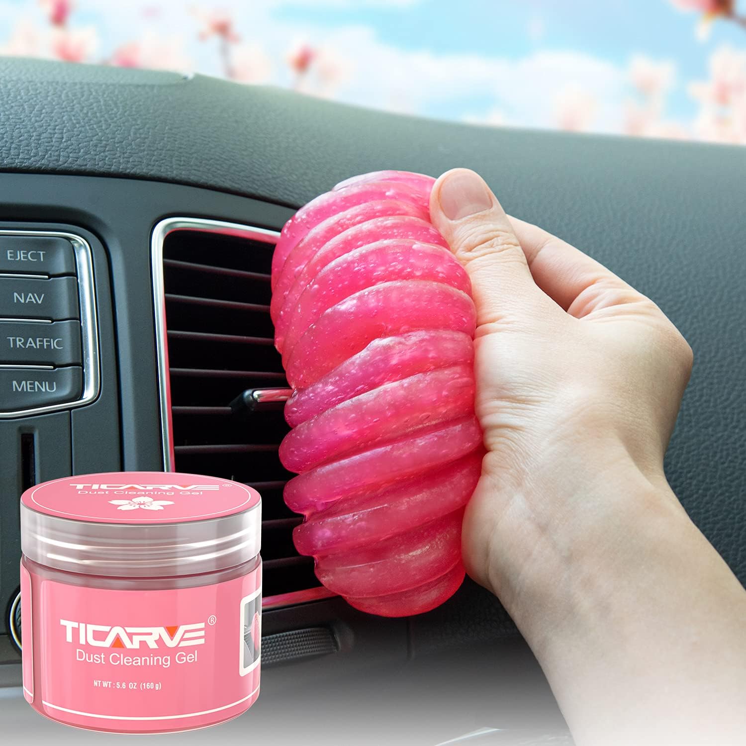 71vR0spoVkL._AC_SL1500_.jpg TICARVE Car Cleaning Gel Detailing Putty Car Putty Auto Detailing Tools Car Interior Cleaner Cleaning Slime Car Accessories Keyboard Cleaner Rose/NT WT: 5.6 oz (160 gr) - Image 1