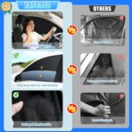 ZATOOTO Suede Car Window Shades 4PCS - Car Window Covers for Ultimate Privacy, UV Protection, and Heat Insulation, Side Window Sun Shade Perfect for Camping, Travel, Baby Safety, and Daily Use - Image 9