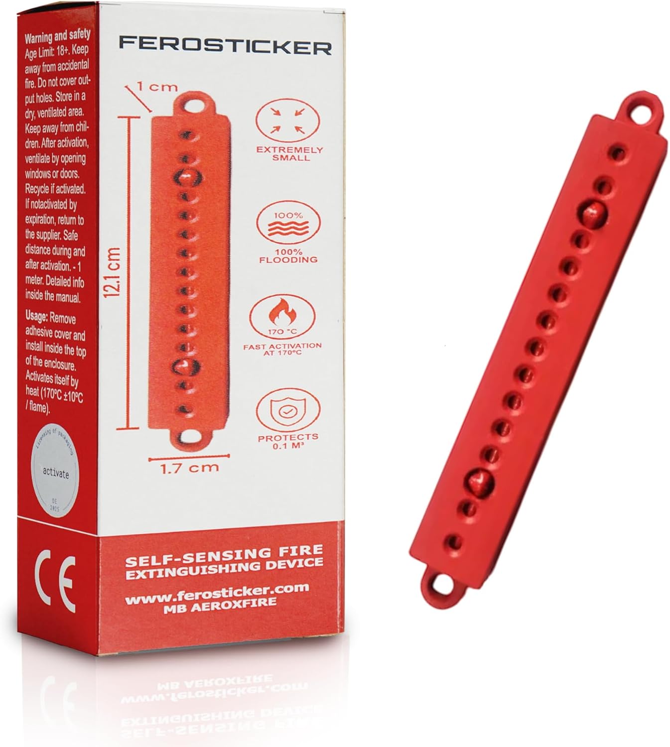 71vdk1DyO9L._AC_SL1500_.jpg Small Automatic Fire Extinguisher – Non-Toxic, Compact & Maintenance-Free Household Fire Protection for Electric Boxes, Solar Generators, Vehicles, Lithium Batteries, Ship Cabins. - Image 1