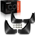 A-Premium Set of 4PCS Mud Flaps Splash Guards Mudguards Mudflaps with Hardware Accessories Compatible with Volvo XC90, 2015-2023, Sport Utility, Bolt On, Front and Rear (Driver & Passenger Sides)