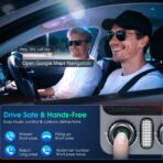 Bluetooth 5.4 Car Adapter 48W Charging USB Bluetooth Adapter for Car,Wireless Fm Transmitter Radio,Song Switching,Handsfree Calling and Audio Receiver,HiFi Music Player,Matrix LED Effects - Image 6