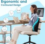 Niceeday Lumbar Support Pillow for Office Chair Car Back Support Pillow, Memory Foam Gaming Chair Desk Chair Back Cushion for Lower Back Pain Relief, Ergonomic Back Rest,Office Home Essentials - Image 3
