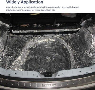 Abahub Sound Deadening 236 mil 16 sqft Heat Shield Automotive Insulation Roll - Car Sound Deadening Material Hood Insulation Pad, Firewall 59"x39" - Image 6