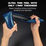 3Pcs Steering Wheel Cover, Car Steering Wheel Cover, Carbon Fiber Car Wheel Cover, Universal Fit, Suitable for 14- to 16-Inch Steering Wheels, Easy Snap-On Installation (Purple) - Image 6