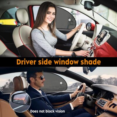 2026 New Upgrade Car Window Shades for Side Window 25"X15"(2 Pack),Car Window Shade for Baby Suction Cup,Sun Shade Side Window Can Blocks 99.98% UVR - Image 3