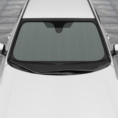 Motor Trend Gray Accordion Folding Car Windshield Sun Shade - Blackout Sun Visor for Car Windshield - Foldable Jumbo Sunshade and Front Window Truck Sun Screen for UV Sun Protection - 66 x 27 - Image 3