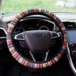 Steering Wheel Cover for Women Boho Universal Steering Wheel Covers Protector Car Accessories for Car 15 inch (Boho)