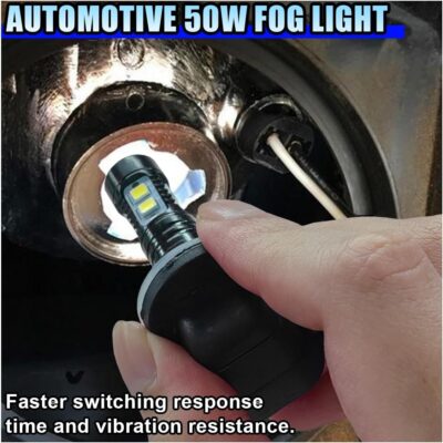 2PCS Bright 50W 881 LED Fog Light Bulbs, High-Power 6000K 881, 889, 862, 886, 894, 896, 898 LED DRL Daytime Running Lights, Xenon Cool White Headlight Bulbs Replacement for Car, Truck (White) - Image 3