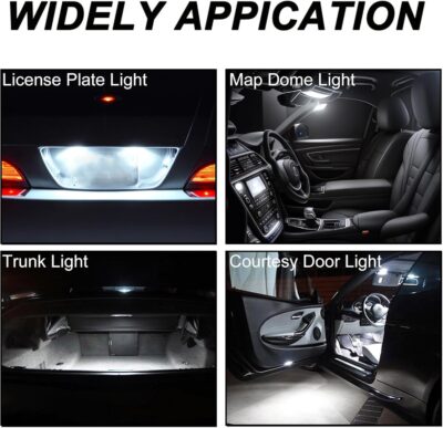 T10 194 168 Dash Instrument 6000K White LED Light Bulbs Bright Panel Gauge Cluster Dashboard LED Light Bulbs 10Pcs/Set - Image 8