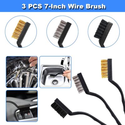 17pcs Car Detailing Kit Interior Cleaner, Car Interior Cleaning Kit with Handheld Car Vacuum, Car Detailing Brushes, Windshield Cleaning Tool, Car Cleaning Supplies, Car Accessories for Men, Women - Image 7