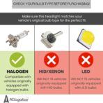 ALLIGATOR AUTO LIGHTS Compatible with GMC Sierra 1500 2014-2015, 2500HD/3500HD 2015-2019 Headlight Assembly Pair, with LED DRL, Bulbs Included, Halogen - Image 2