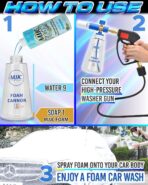 MJJC Foam Cannon S V3.0 (Thicker Snow Foam Technology) with 1/4 Inch Quick Connector for Pressure Washer, 34 oz Bottle (V3.0 (1/4" Quick Connector) + SOAP Sample) - Image 5