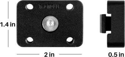 Mounting Bracket Base for MOLLE Panel, MOLLE Adapter Accessories Mount for Fire Extinguisher Mount Gun Rack Gas Can Holder, 2-Pack - Image 6