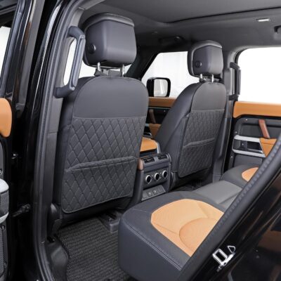 Seat Back Protector + Large Capacity Pocket Storage Organizer,Preventing The Impact of Children Stepping on The Seat Backrest (Style A-Black) - Image 9