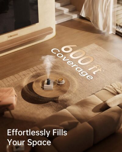 Waterless Essential Oil Diffuser with 4 x 10mL Hotel Scent Fragrance Oils, Rechargeable Car Diffuser Air Freshener Machine, 3 Timer & 3 Mist Modes, Aromatherapy Kit for Home - Image 5