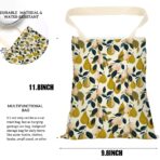 Car Trash Bag, Car Garbage Bag, Waterproof Back Seat Cars Organizer Hanging Trash Can Bin for Front Seat, Office, Kitchen, Outdoor, Travel, Camping Vehicle Accessories Pear Decor - Image 3