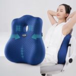 seeknow Lumbar Support for Chair Back Support for Couch Lumbar for Car Office Chair Back Cushion for Lower Back Pain Memory Foam Back Rest for Desk Chair, Recliner, Car Seats