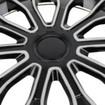 SCITOO 4pcs Wheel Rim Cover Hubcaps Set of 15-Inch Black & Silver can be Easily Installed on Car Truck SUV,Suitable for a Variety of Models,Beautiful and Rust-Proof. - Image 9