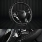 GIANT PANDA Car Steering Wheel Cover for Ford F150 F250 F350 Expedition 15.5-16 inches - Black - Image 4