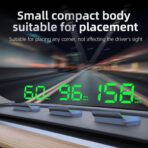 New Auto Dimming HUD with Sunshade, 3.5" Large Screen White Heads Up Display for Cars, USB Powered Digital GPS Speedometer, Applicable for All Vehicles - Image 6