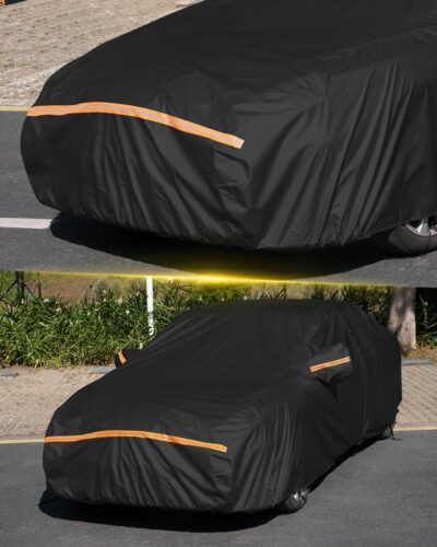 Car Cover Waterproof All Weather Custom Fit for Ford Mustang 1994-2025, 420D Oxford Full Outdoor Automtive Heavy Duty Covers Windproof Snowproof Dustproof UV Hail Protection Accessories - Image 7