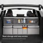 Car Trunk Organizer, LARGE CAPACITY Car Storage Bag with 9 Pockets, 9X Upgraded Trunk Storage Organizer for Car, SUV, Truck, MPV - Image 7