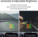 Heads Up Display for Cars, Car HUD H4, gps Speedometer, First Colorful, Large Font Digital Speedometer GPS with Speed, Compass, Automatic Sensing, Speeding Alarm, Suitable for All Cars. - Image 5