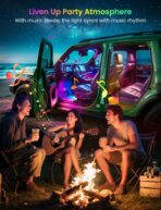 72 LED USB Interior Car Strip Lights Dream Color RGB-IC 12V DC with App RF Remote Control Multicolor Footwell Under Dash Chasing Inside Light Kits Music Sync Mode LED Lights for Cars Truck ATV UTV - Image 5