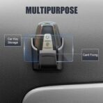 Car Key Fob Holder, Car Garage Keys Card Holder for Dashboard, Multifunctional Key Remote Organizer with Strong Double-sided Adhesive Tape, Universal Fit for Truck SUV (Black) - Image 7