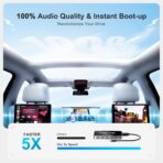 AI Box Wireless CarPlay & Auto Adapter - Plug & Play, Dual-Band WiFi, Bluetooth 5.0, 4K Video Support, Android 12.0 System, Compatible with Factory CarPlay & Android Auto （4GB RAM+32GB ROM） - Image 8