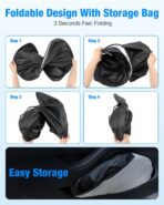 NEVERLAND Universal Car Windshield Sun Shade | 210D Oxford Fabric Sunshade Cover | Heat & UV Blocker (63.78" x 31.89") - Image 8