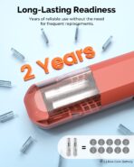 ETENWOLF T300 Digital Tire Pressure Gauge 3-200 PSI, Industrial Tire Gauge Calibrated to ANSI B40.7 Grade 2A(Plus-Minus 0.5%), Replaceable AAA Batteries (Vivid Orange) - Image 3