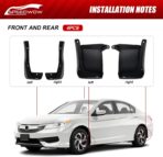 SPEEDWOW Mud Flaps Splash Guards Fit for 2016-2017 Honda Accord,Front and Rear 4 Piece/Set - Image 5