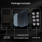 Car Window Sun Shade (4 Pack) - 20"x12" (50x30cm) Storage Pouch Included - Cling Sunshade for Car Side Windows - Sun, Glare & UV Rays Protection for Baby, Child - Easy Installation - Image 4