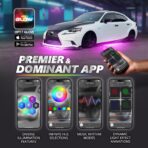 OPT7 Aura Pro Underglow LED Lights with APP & Remote Control, RGB Multicolor Mode, Music Sync, 4 PCS Waterproof Rigid Aluminum Light Bar, Exterior Underbody Lighting Kit Universal Fit for Car Truck RV - Image 4