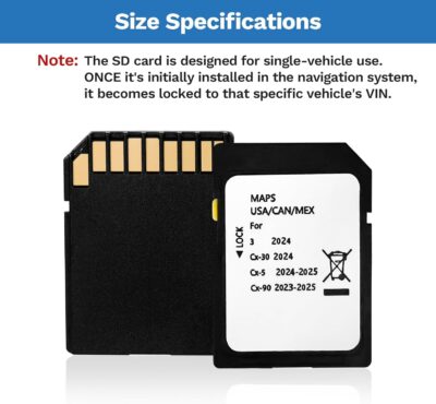 Latest Version Navigation SD Card Fits for Mazda 3 2024, Cx-30 2024, Cx-5 2024-2025, Cx-90 2024-2025 Car GPS Navigation System for USA/Canada Replacement Accessories - Image 5