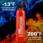 2 Pack Fire Extinguisher for Home with Mount - Upgraded 8-in-1 Portable Fire Extinguisher for Car Vehicle Boat House Kitchen, Water-Based Fire Extinguisher for A, B, C, K Fires - Image 3