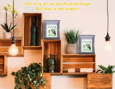 Activated Charcoal Odor Absorber for Strong Odor, Basement, Cars, Closets, Shoes, Smoke. 3 Pack Bamboo Charcoal Air Purifying Bags Deodorizer Odor Eliminator for Home - Image 6