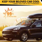 Car Windshield Sun Shade - Foldable Car Sun Shade Windshield for Front Window, Reflector Sunshade Offers Ultimate Protection for Cars Interior (55.2 x 31.5 in) - Image 2