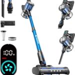 Cordless Vacuum Cleaner, 8-in-1 Cordless Stick Vacuum Cleaner with 3 Suction Modes, Up to 45mins Runtime, Rechargeable, Self-Standing, Wireless Vacuum Cleaners for Home Pet Hair Carpet Car Hard Floor
