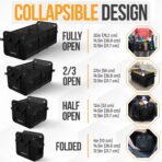 FORTEM Trunk Organizer For SUV Car Organizer and Storage, Multi-Compartment Storage Bag Car Accessories for Women Men, Perfect Christmas Gifts, 1680D Oxford, Non Slip Bottom, Straps, Soft Cover (90L) - Image 7