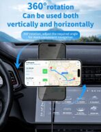 MagSafe Car Mount Charger, 3 in 1 [LED RGB HandsFree] Wireless Car Charger, Magnetic Phone Holders for Your Car- Fast Charging Car MagSafe Charger for iPhone 17/16/15/14/13/12 Series, for Men Women - Image 9