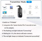 ESSAGER Bluetooth Receiver for Car, Noise Cancelling 3.5mm AUX Bluetooth Car Adapter, Wireless Audio Receiver Transmitter for Home Stereo/Wired Headphones Airplane, Gray - Image 6