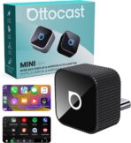 OTTOCAST Mini Cube 3.0 USB C Wireless CarPlay & Android Auto Adapter 2026– Plug & Play, Fast Auto-Reconnect (Black)